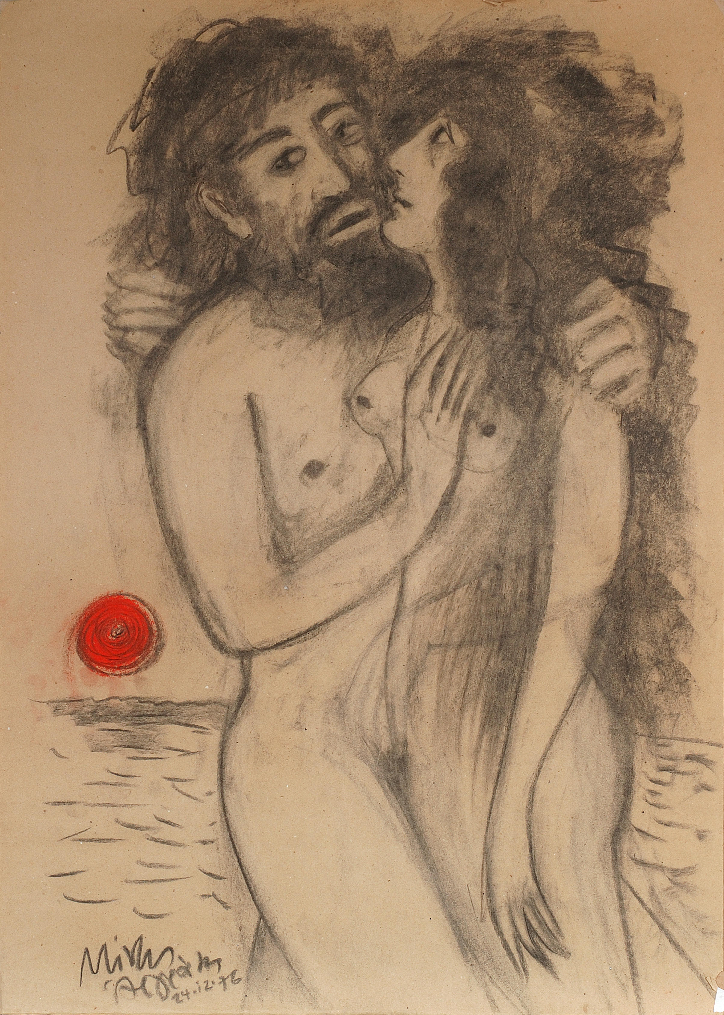 Kissing At Sunset by Minos Argyrakis